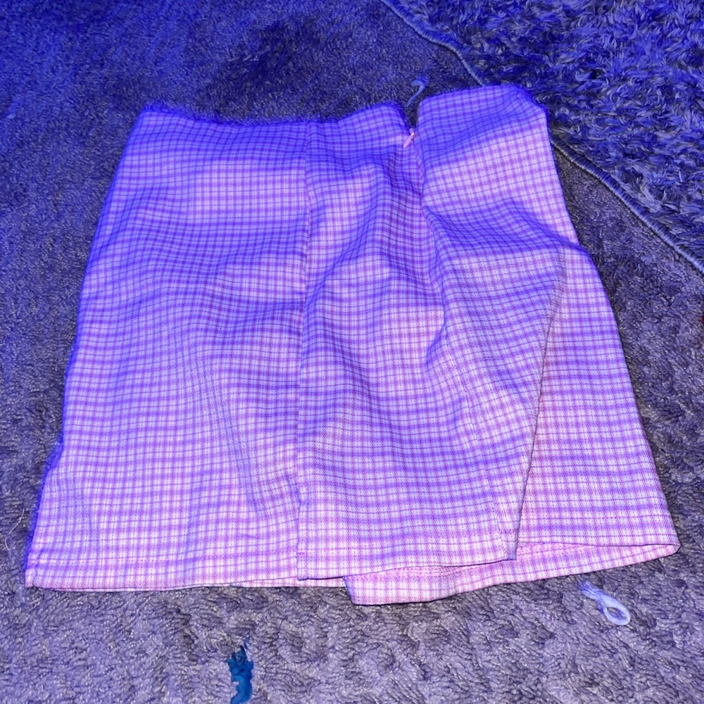 Striped pink skirt